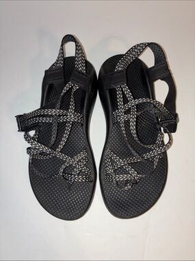 Chaco, Women’s 9, Black/White Dual Straps